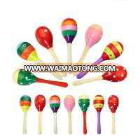 10cm / 20cm / 25cm educational kid baby toy wooden custom maracas